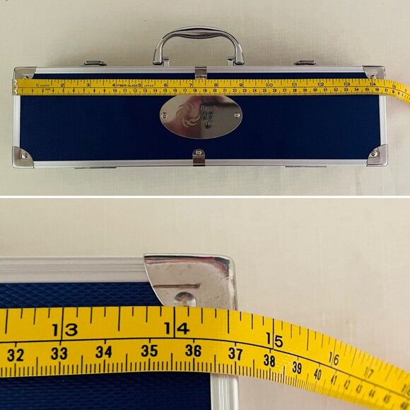 Grilling Utensils Set in Aluminum Carry Case Stainless Steel Spatula Fork Tongs - Picture 6 of 7